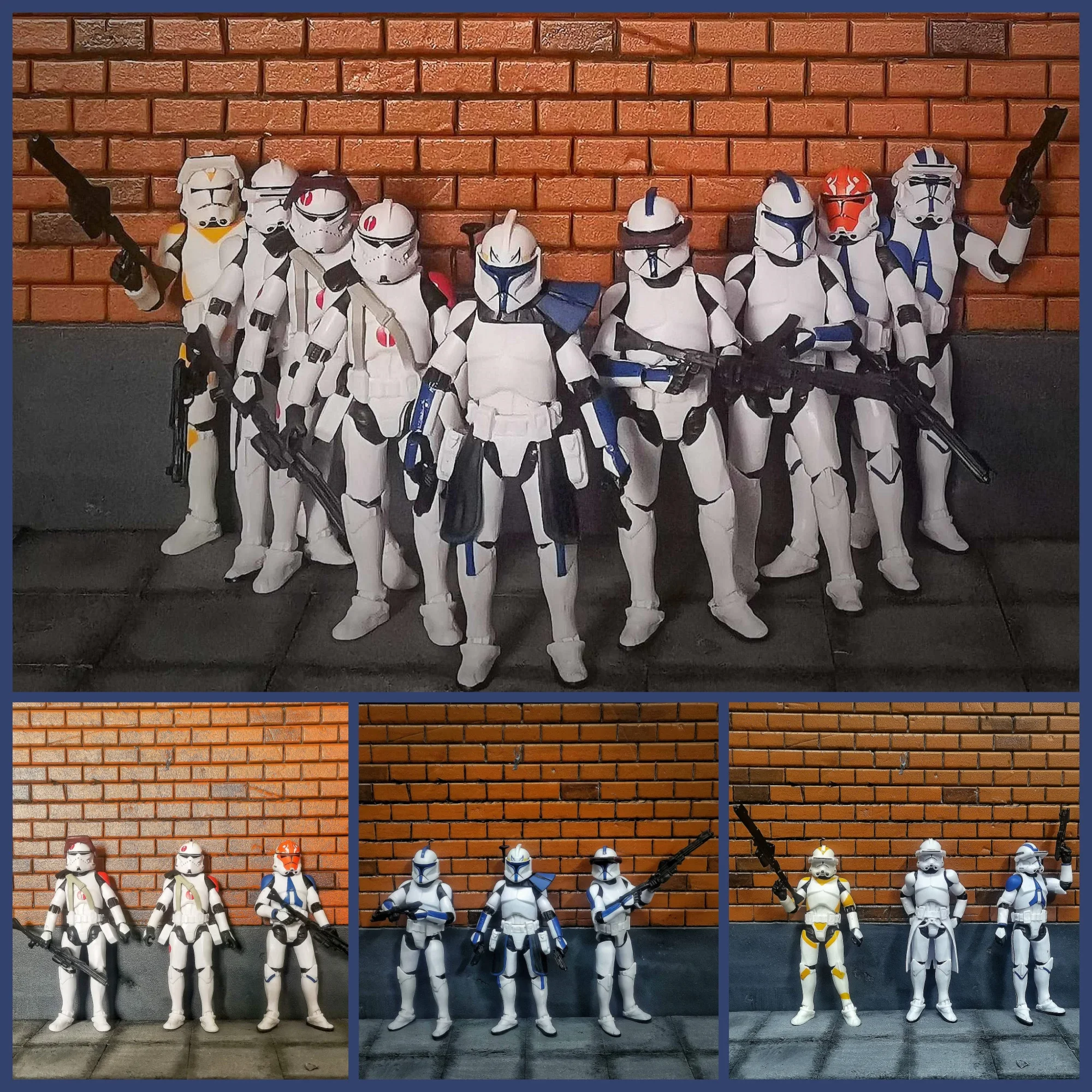 Фото Звездные войны 3,75 дюйма 1/18 501st 212th 91st Clone Trooper Captian Rex Commander Neyo Фигурка Игрушки Модель Свободная №1