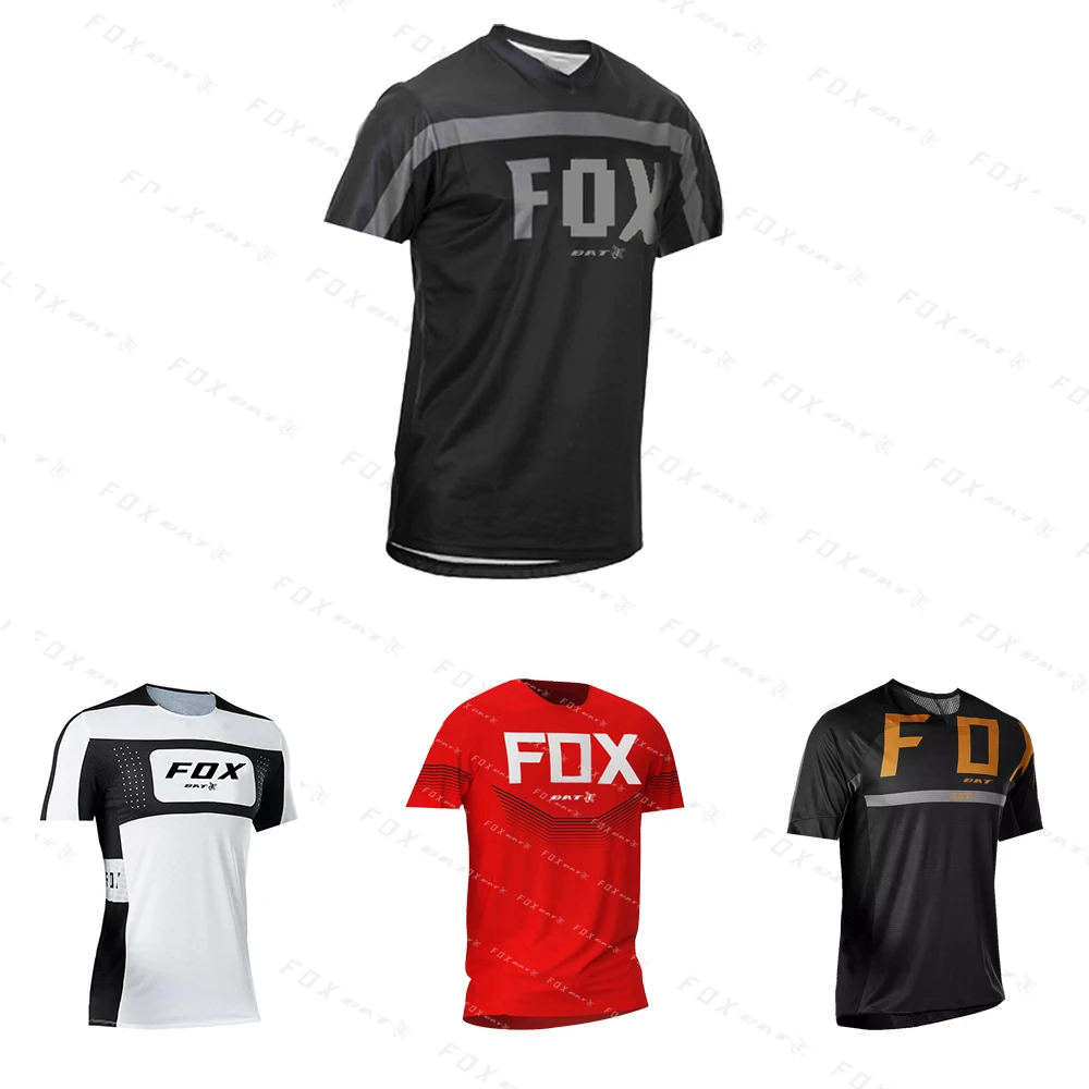 

Men's cycling Clothing Short sleeves Bat Fox T Shirt Mountain Biking Motocross Downhill Jersey Motocross Shirt MTB Downhill