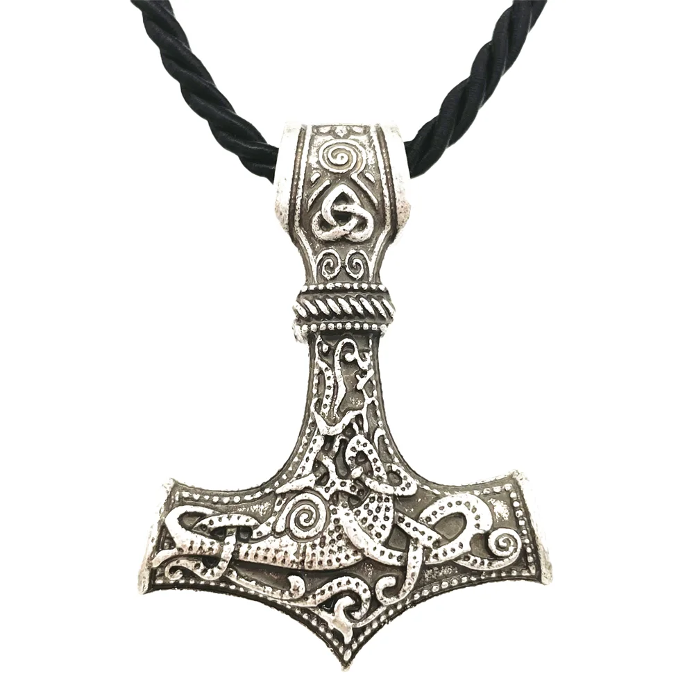 Мужская подвеска-молот мьельнир Тора амулет талисмана Ювелирное колье с кулоном