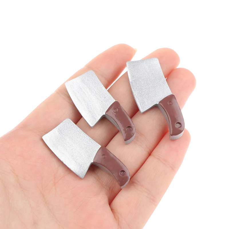 

10Pcs 1:12 Doll House Miniature Kitchenware Mini Knife Resin Knives Modle Toy Pretend Kitchenware Kitchen Dollhouse Accessories
