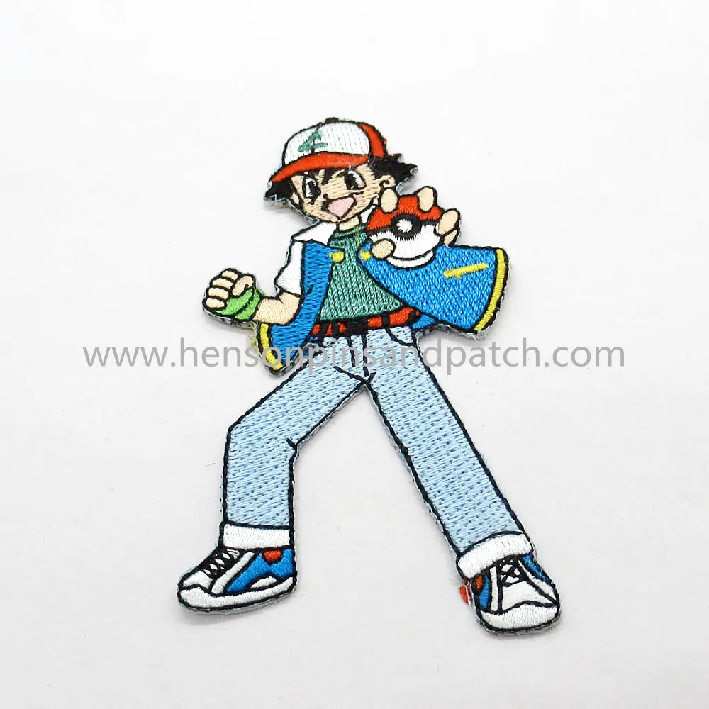 

China manufactory embroidery animation film character boy T shirt patches