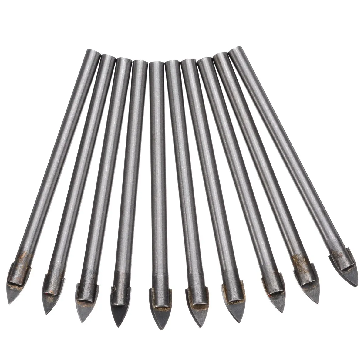 

Titanium Ceramic Drill Drill 10pcs 6mm Glass Ceramic Tile Drill Bits Head Tungsten Carbide Drilling Bit High Quality