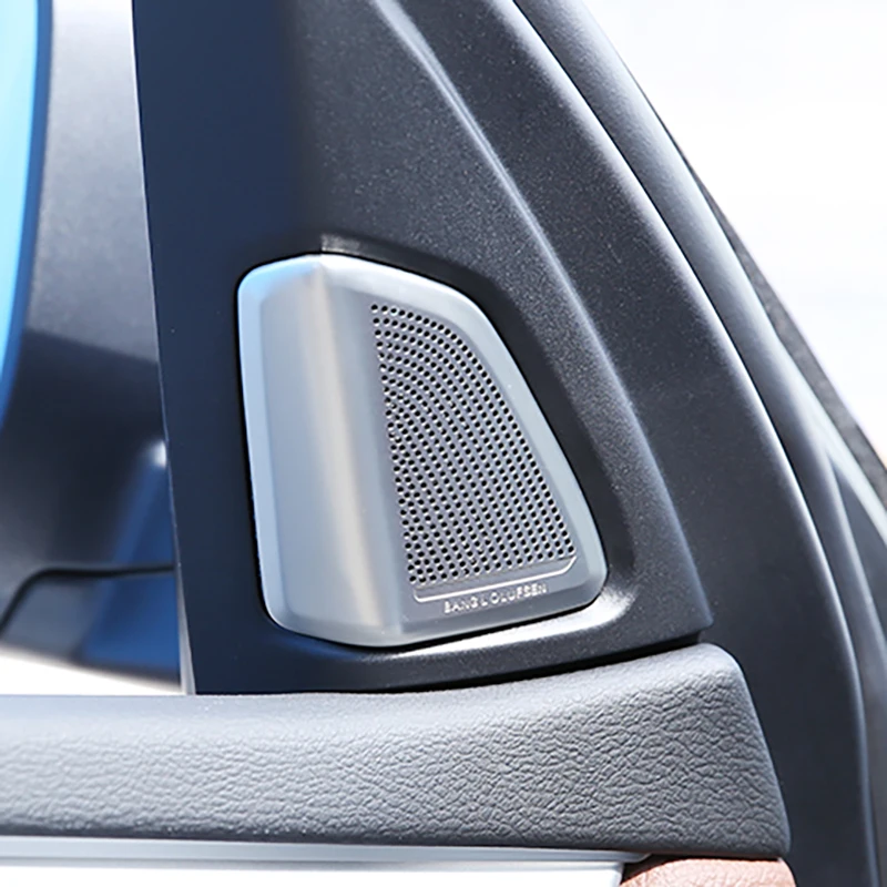 

Декоративная крышка для автомобильной двери колонки, декоративная крышка из нержавеющей стали, защитная наклейка, аксессуары для стайлинга интерьера для BMW X5 F15