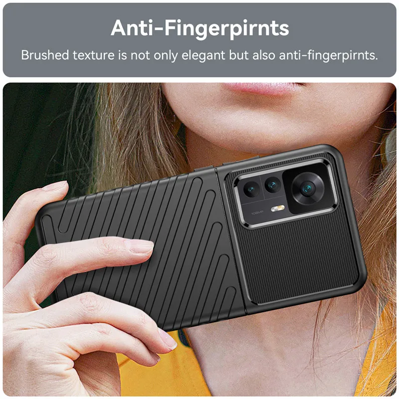 For Xiaomi 12T Pro Case Xiaomi 12T Cover 6.67 inch Shockproof Rubber Soft Silicone Bumper For Xiaomi 12 12S 12T Pro Ultra Fundas