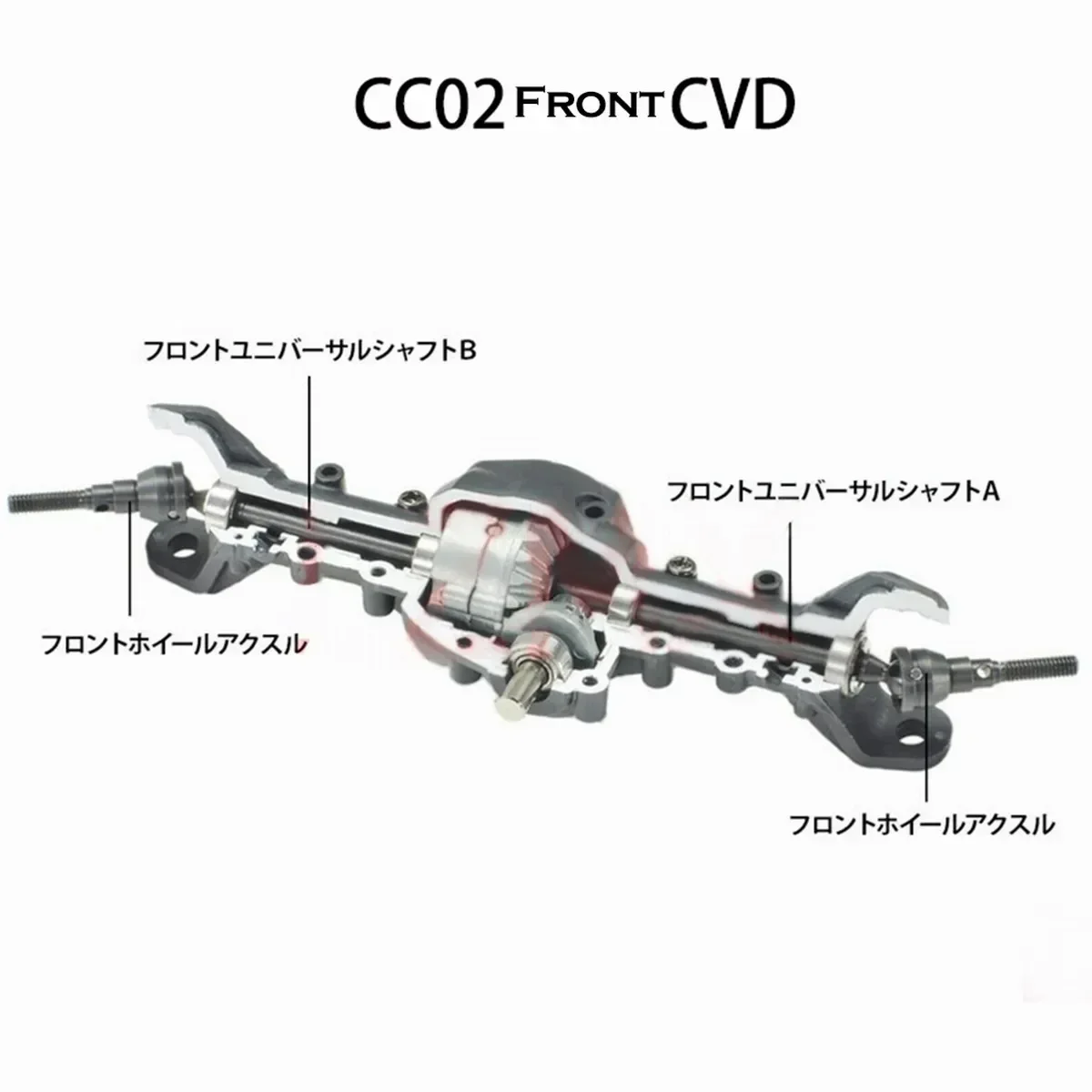 2 шт. CC02 комплект CVD передней оси 54984 обновленные аксессуары для моделей