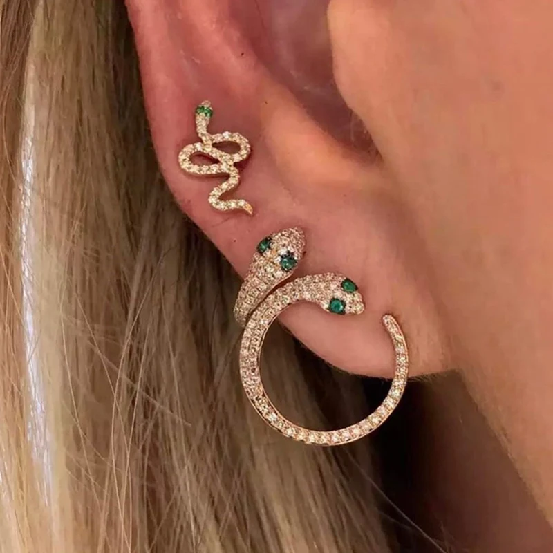 Boucles d'oreilles créoles en acier inoxydable pour femmes  bijoux de Piercing  Hip-hop Punk Helix