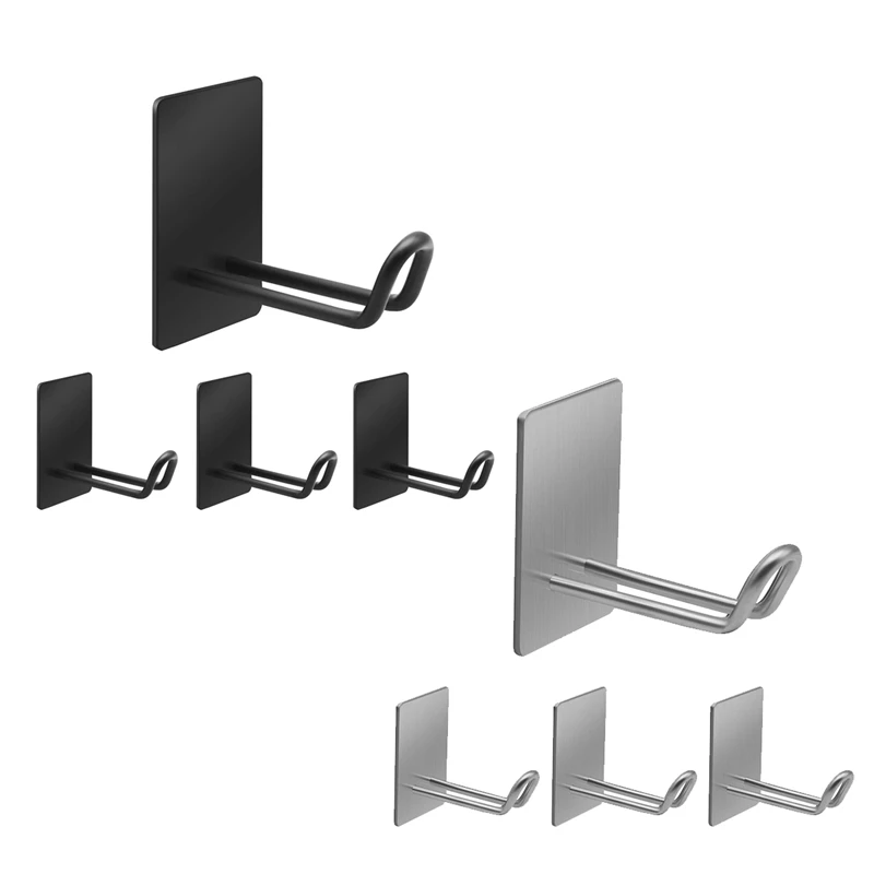 

Крючки на клейкой основе, крючки из нержавеющей стали для кухни, настенные крючки для ванной комнаты, для подвешивания полотенец, халата, шл...