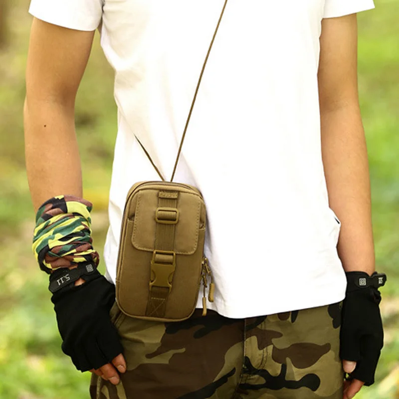 Мужская поясная сумка в винтажном стиле прочный нейлоновый материал