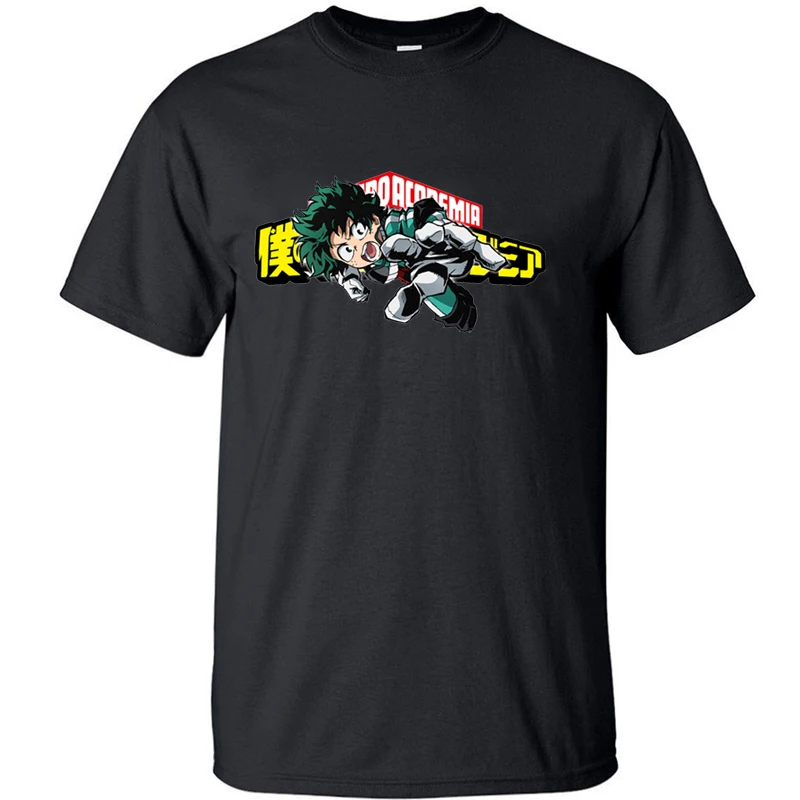 

Deku Anime Tshirt T Shirt Men All Might My Hero Academia One For All T Shirts T-shirt Camisas Summer Top Tee Cotton Short Sleeve