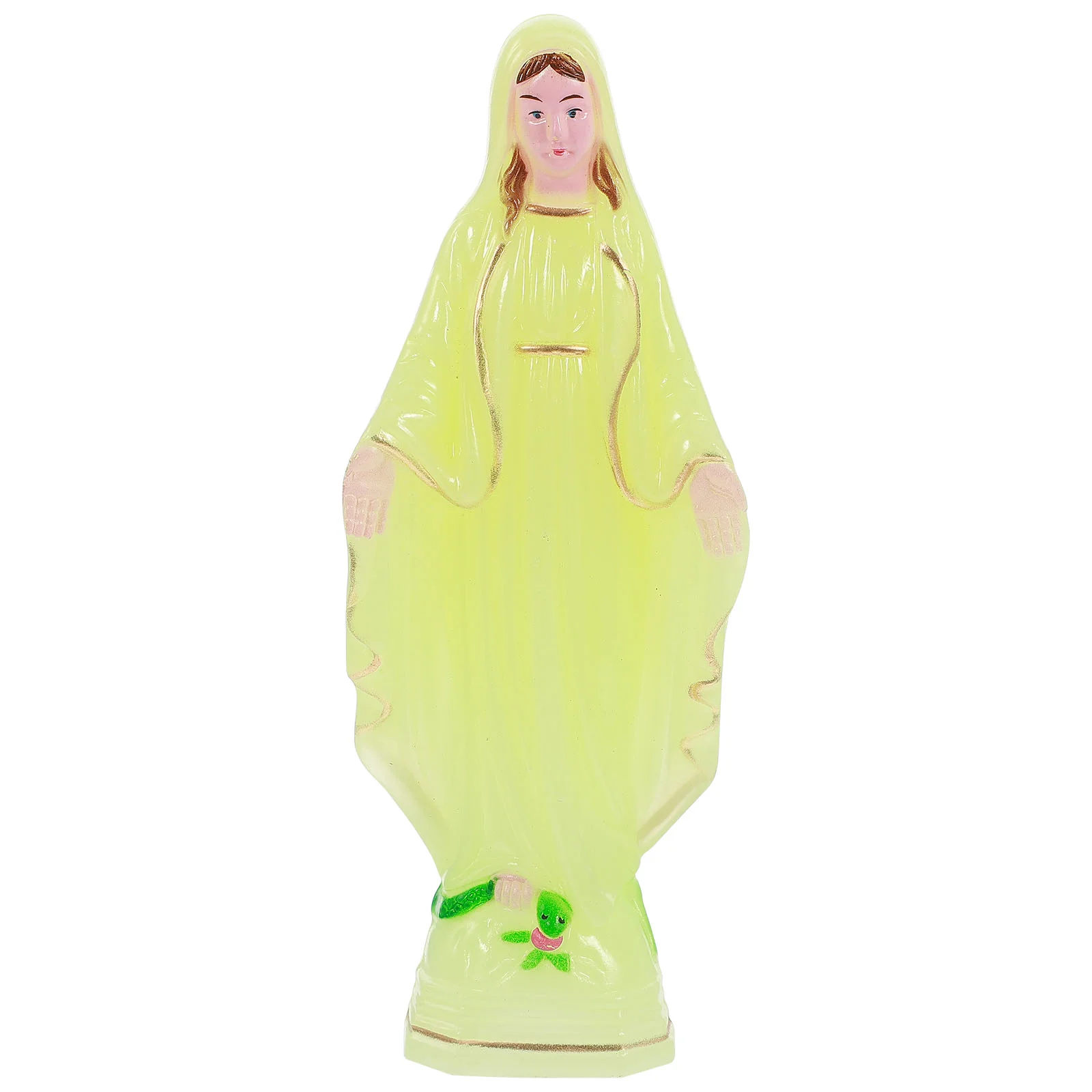 

Our Lady God Ornament Church Virgin Mary Adornment Outdoor Home Decor Miniature Plastic Decoration Catholicism Miss Vintage