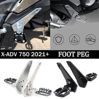 for honda xadv x adv 750 xadv750 2021 motorcycle aluminum alloy rear pedal foot stand folding footrests passenger foot pegs