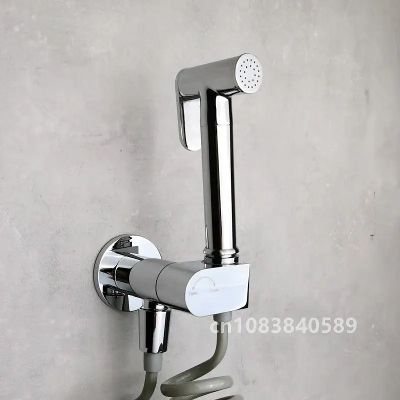 Приспособление для унитаза в ванной комнате холодный кран блеск хромированная