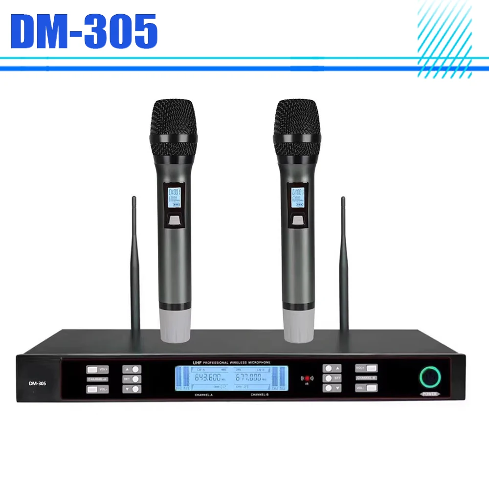 Для SHURE DM-305 беспроводной микрофон 1-To-2 U-образный FM-микрофон