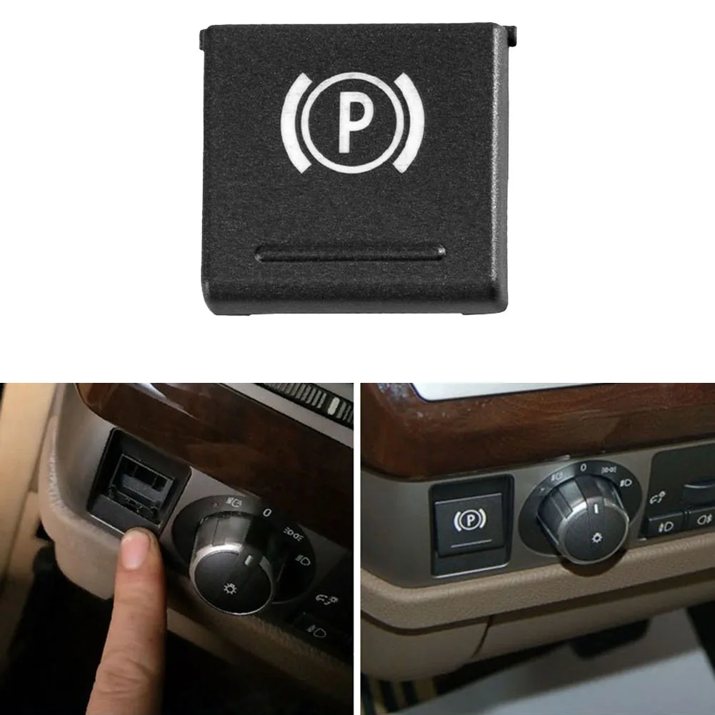 

New Durable Brake Switch Button Auto Parts Black Front Hand Brake Parking Brake Switch Plastic Car Accessories