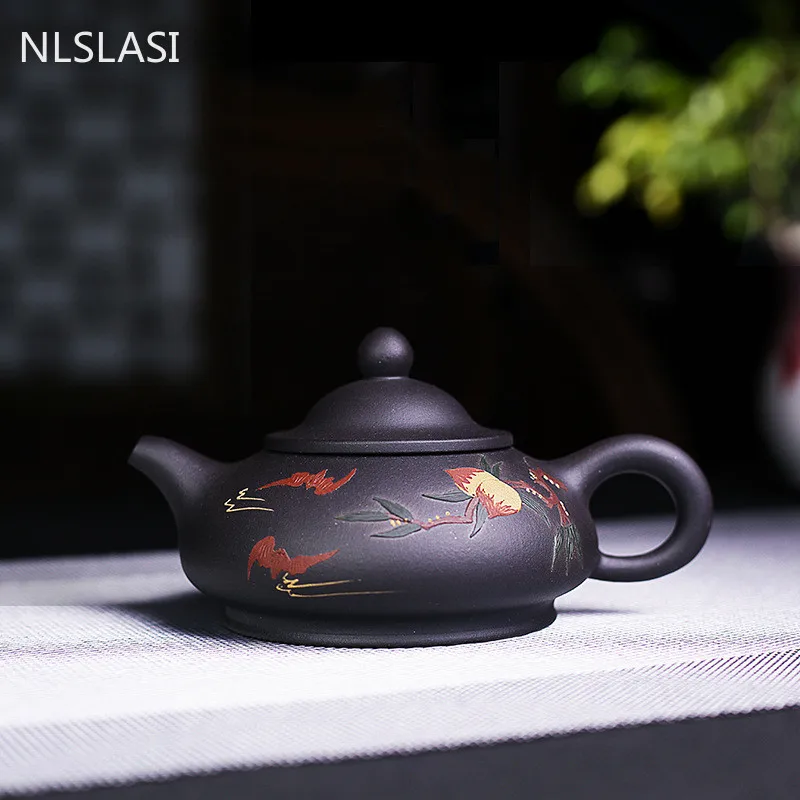 

Chinese Yixing tea pot Authentic purple clay teapot Ore beauty kettle Handmade zisha Teaware Customized gifts 230ml