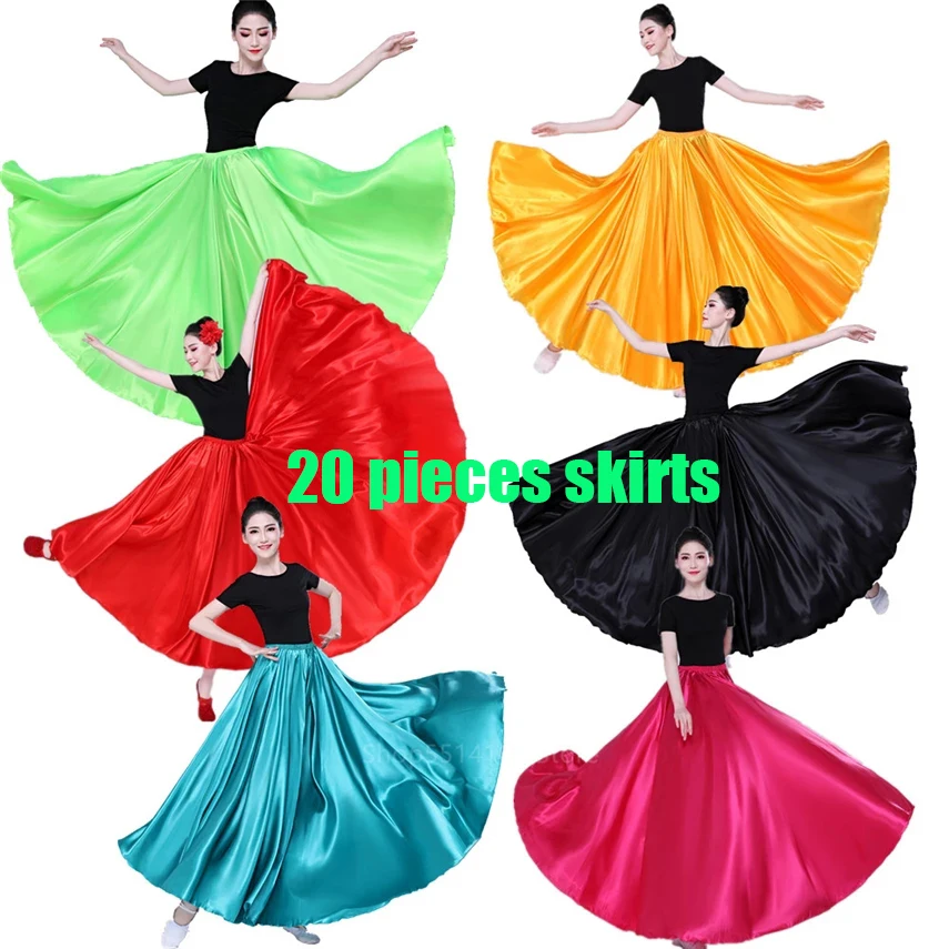 

Женское атласное платье в испанском стиле, длинная юбка, 12 цветов