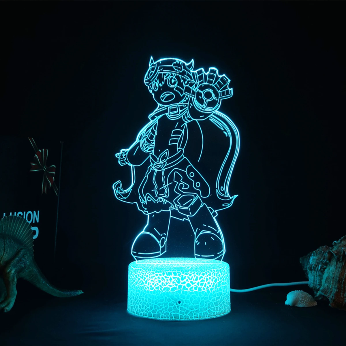 

Anime Made In Abyss for Bedroom Decor Night Light Kids Brithday Gift Room Table 3d Lamp Manga Made in Abyss