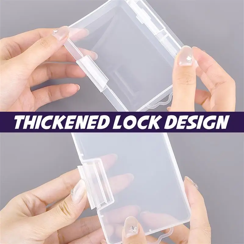 Мини-пластиковая коробка прямоугольная полупрозрачная упаковочная для хранения