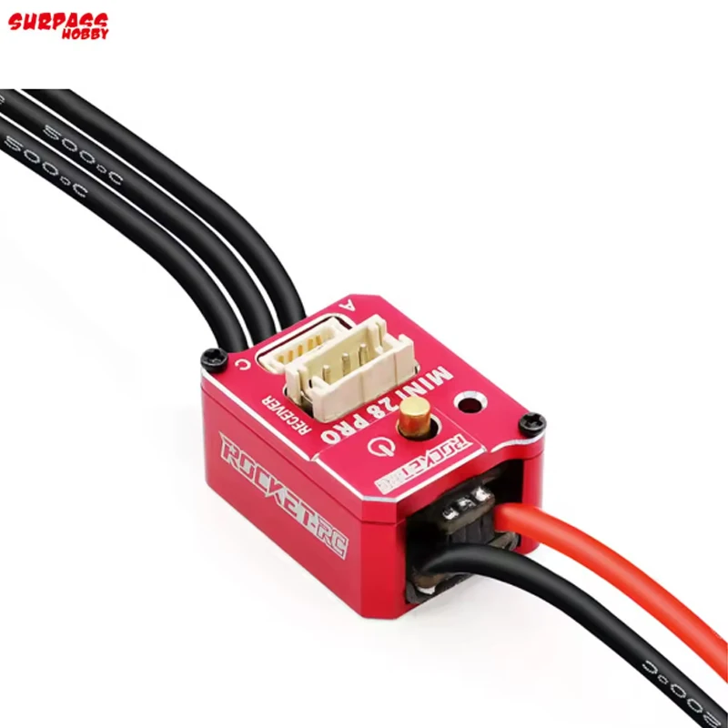 Фото ROCKET-RC 30A Бесщеточный ESC со светодиодной программируемой картой Combo MINI 28 Pro 2S LiPo BEC 3A 6 В/7,4 В для обновлений радиоуправляемого автомобиля 1/28 1/27 №3