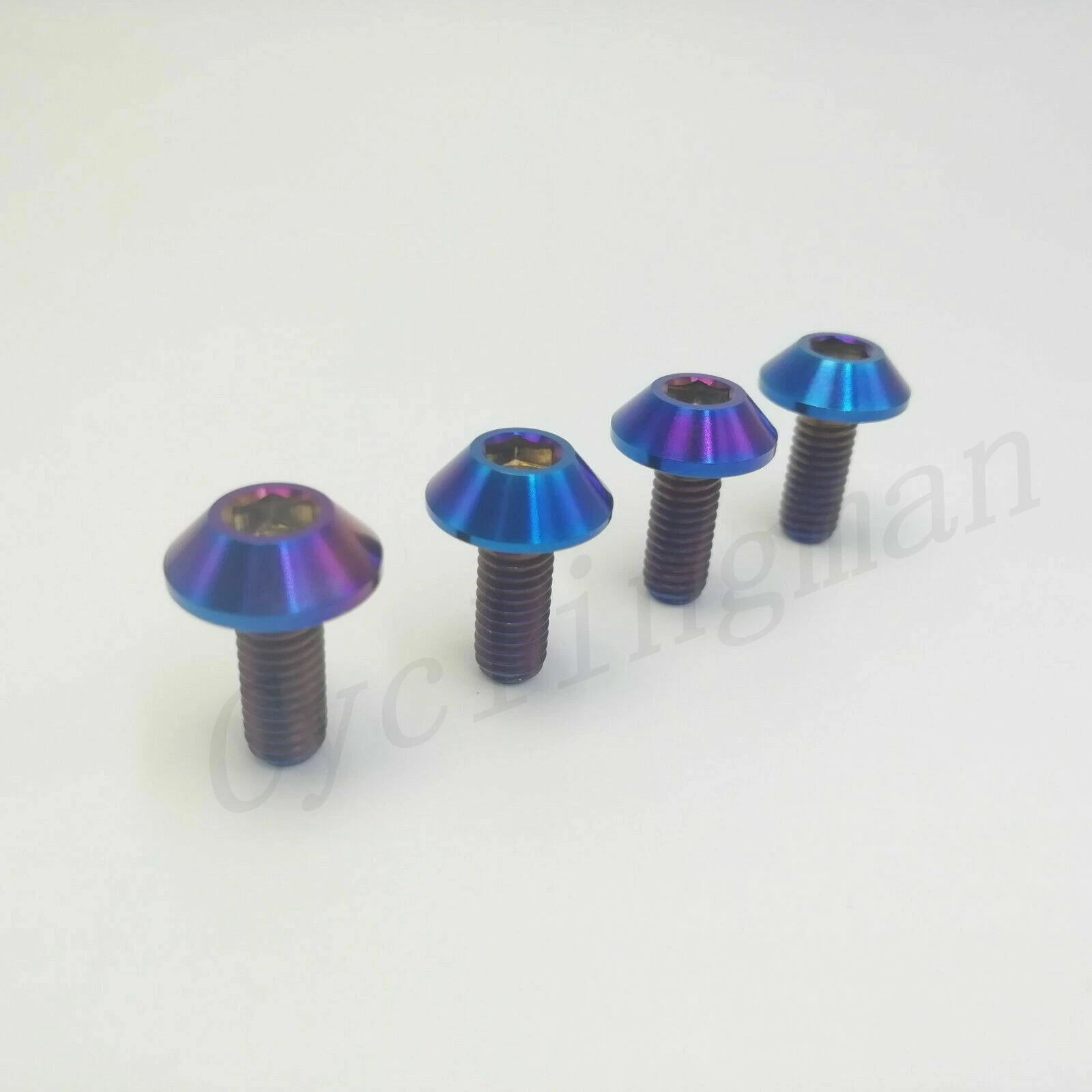 4 шт m6x12 мм M6x15 M6X20 m6x25 титановый велосипед мотоцикл шестигранник болт с головкой в