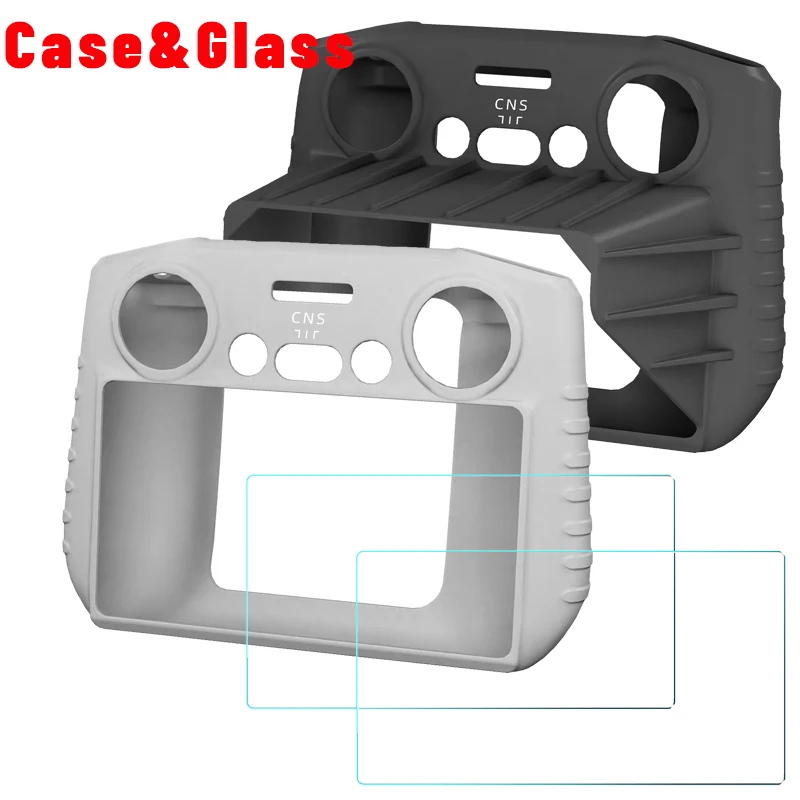 

Mini 3 Pro Silicone Case Sleeve ScratchProof Protection Shell Cover With Sun Hood Sunshade For DJI RC Remote Control Accessories