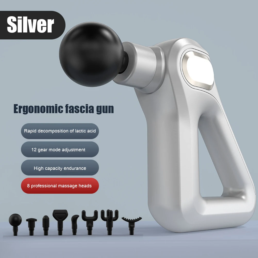 

Массажный пистолет с ЖК-дисплеем, 12 уровней