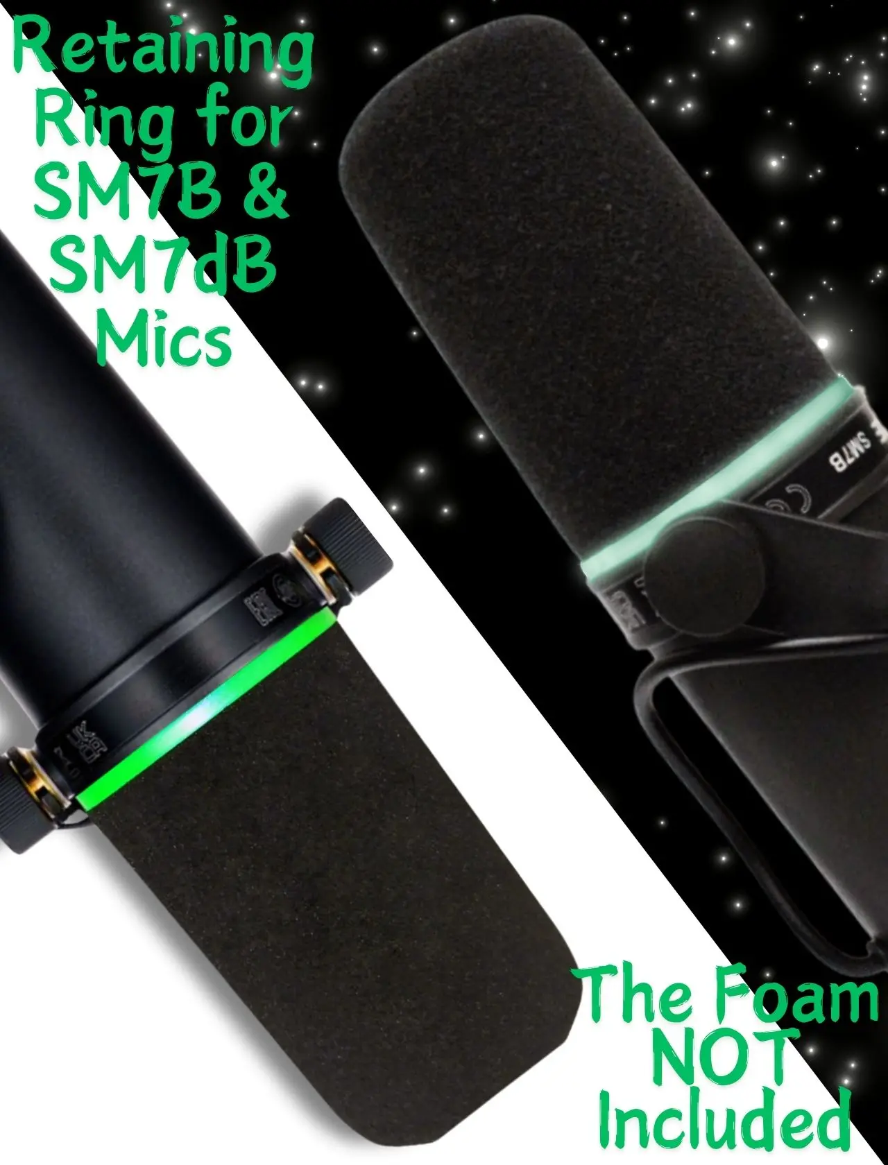 2 шт. SM7B Pop-фильтр стопорное кольцо для микрофона Shure аксессуар пенопластовое