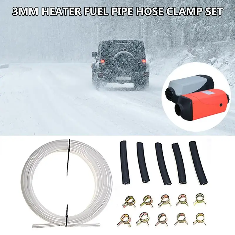 

3MM ID Fuel Pipe Line Hose Clip Kit PN: 89031118 For For / Heater Fuel Tank Fit