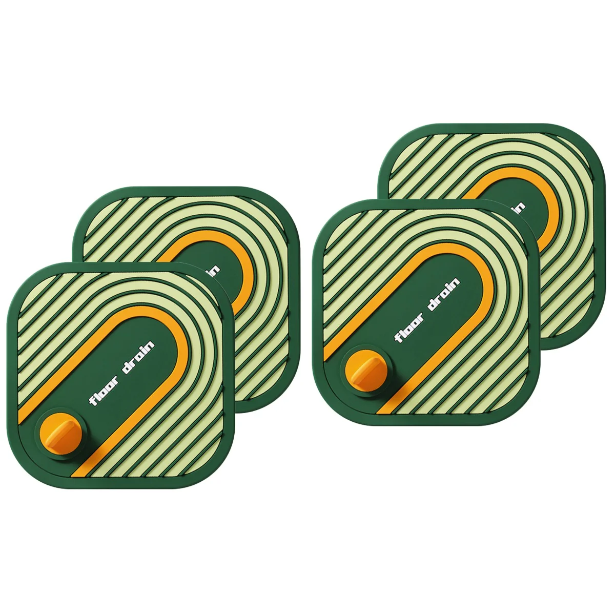 

4 Drain Cover Floor Drain Hair Catcher Anti-odor Sewer Cover