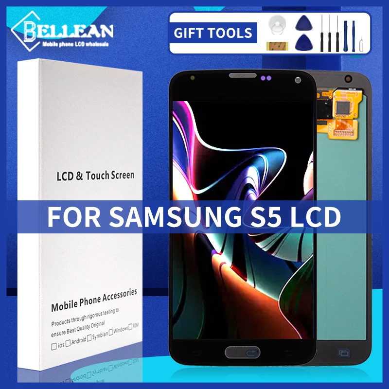 

Продвижение Catteny для Samsung Galaxy S5 G900F ЖК-экран Сенсорная панель дигитайзер сборка 5,1 дюйма i9600 G900 Дисплей