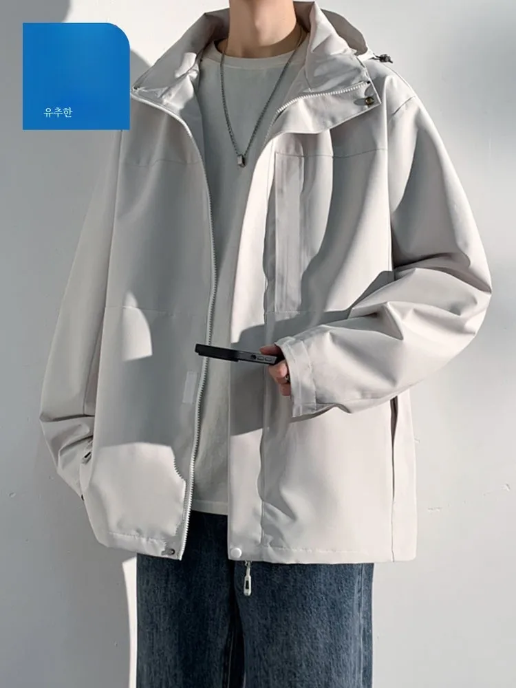 Zhenvis Life Outerwear Men's Autumn and Winter 2024 High Sense Jacket Pu Shuai Youth Plus size Couple