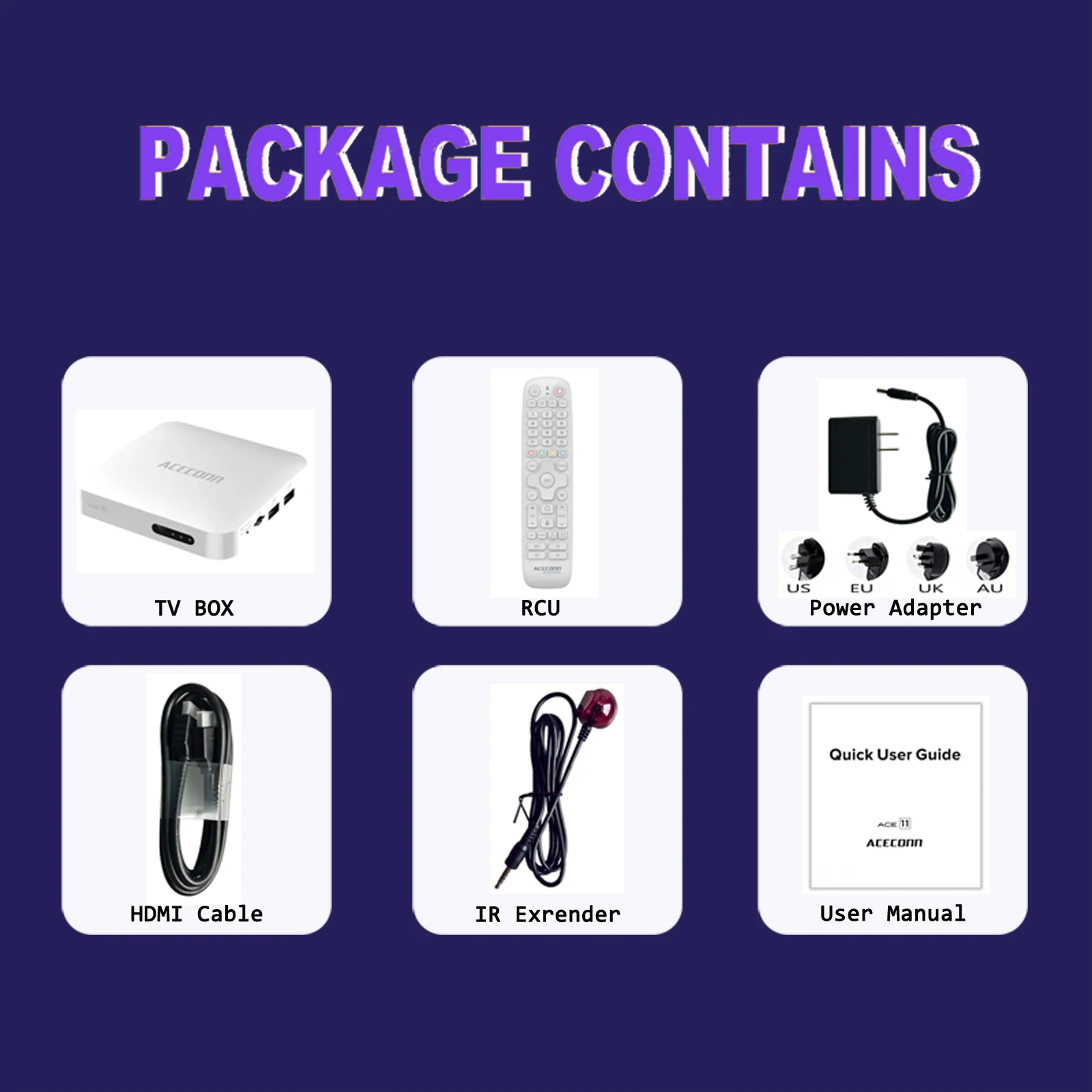 ACE14 Pro DUAL OS IPTV онлайн ТВ-бокс, стриминговый бокс, IPTV, 2 ГБ ОЗУ, 32 ГБ памяти, двухдиапазонный Wi-Fi, LAN-порт, Bluetooth, автоматическое обучение горячим клавишам, подсветка пульта. (art.: 3920d47eed9e9) - 3920d47eed9e9