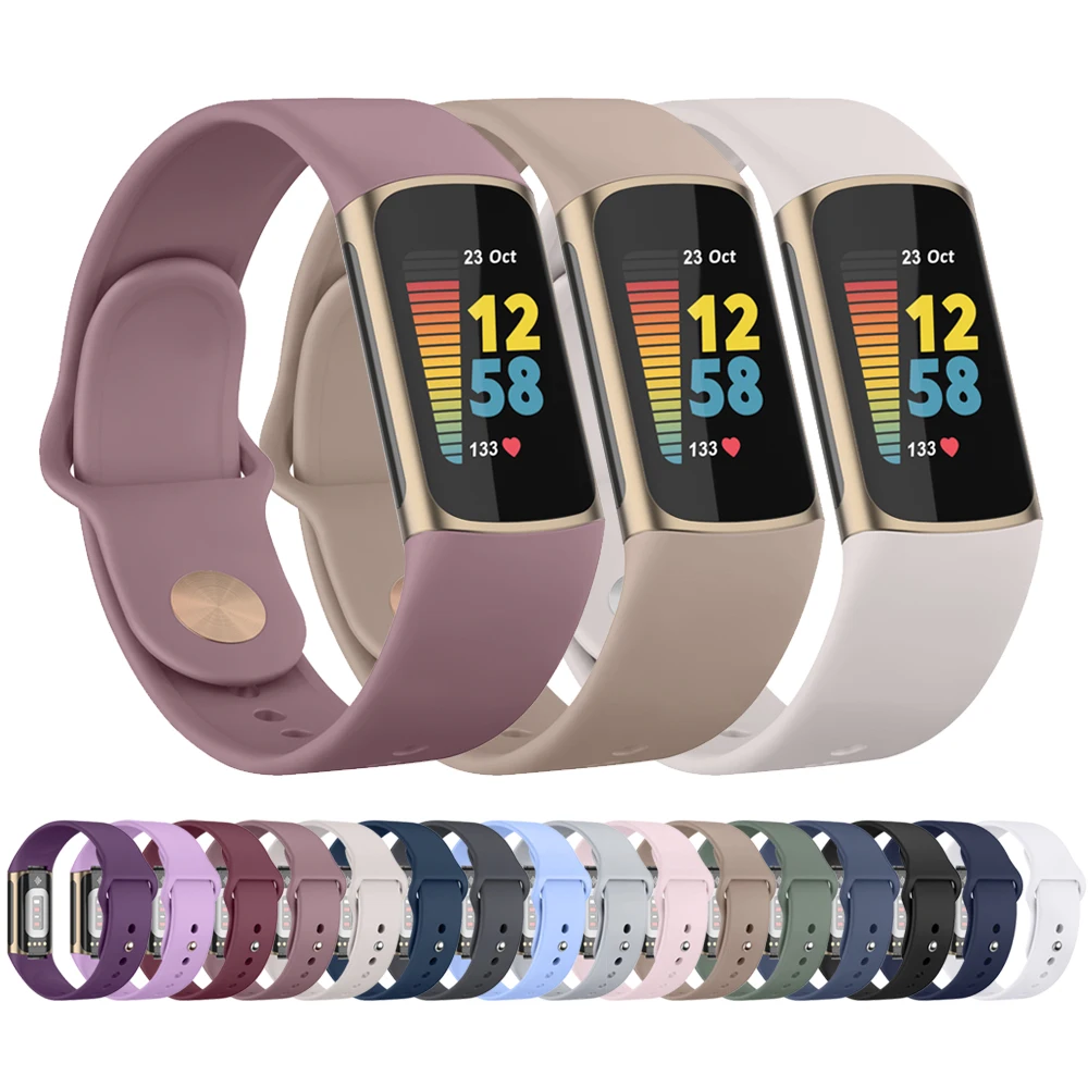 Cinturino Per Fitbit Charge 5 Band Cinturino Sportivo In Silicone Morbido Per Fitbit Charge 5 Bracciale Correa Cinturino Regolabile