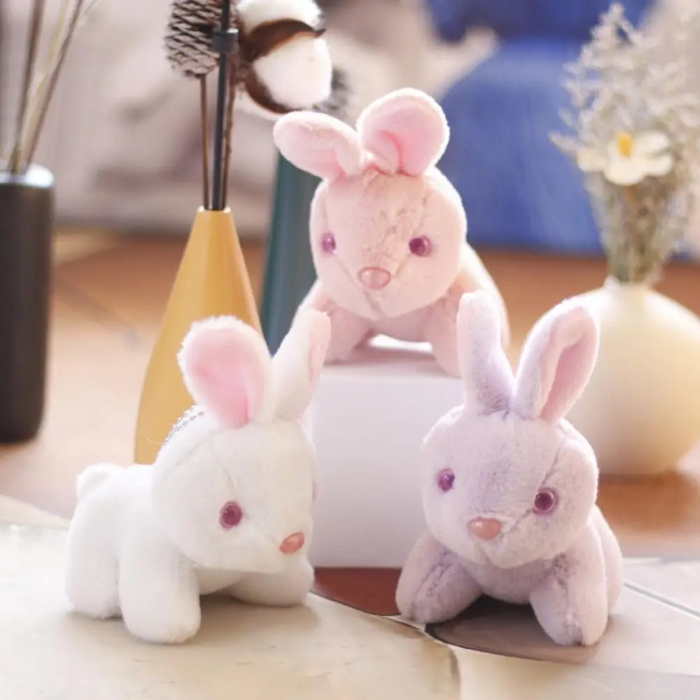 

12 см модная мягкая кукла-животное, кулон, плюшевый кролик, брелок, кукла, брелок, подвеска, легкий орнамент