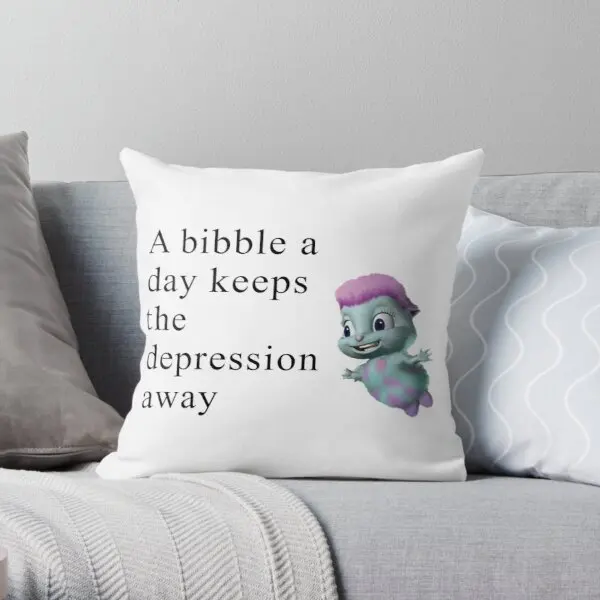 

Bibble Meme Printing Throw Pillow Cover Wedding Comfort Waist Soft Decorative Decor Anime Office Sofa Pillows not include