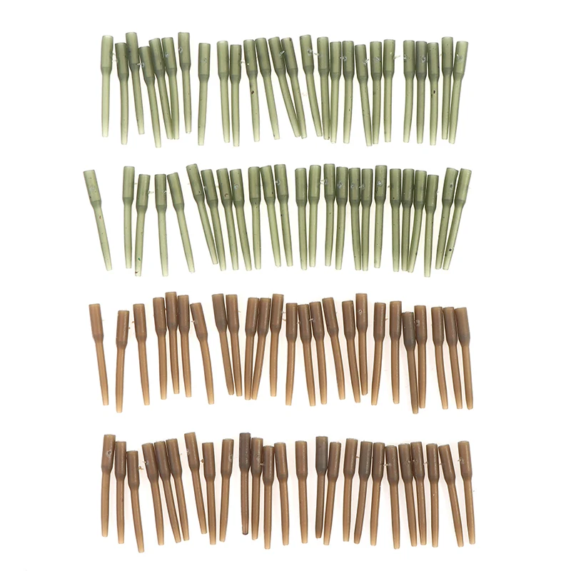 

50 шт./лот 30 мм резиновые рукава против спутывания соединяются с рыболовным крючком для карпа грубые для карпа рыболовные аксессуары