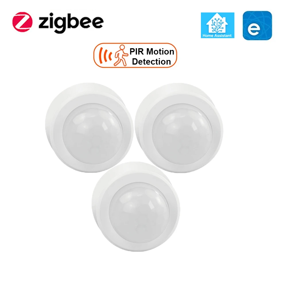

Zigbee PIR датчик движения человеческого тела беспроводной инфракрасный детектор домашней безопасности поддерживает приложение Ewelink Home Assistant Z2M