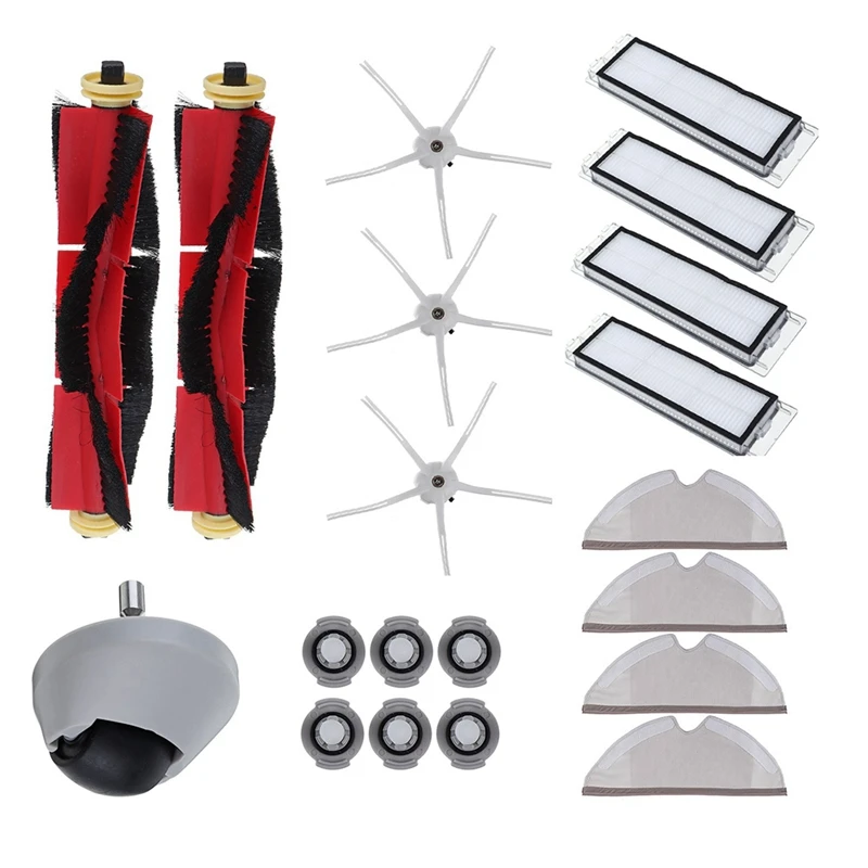 

Replacement Clean Wheel/HEPA Filter/Main Brush For Xiaomi Roborock S6/S60/S65/S5 MAX/T6,Roborock Accessories