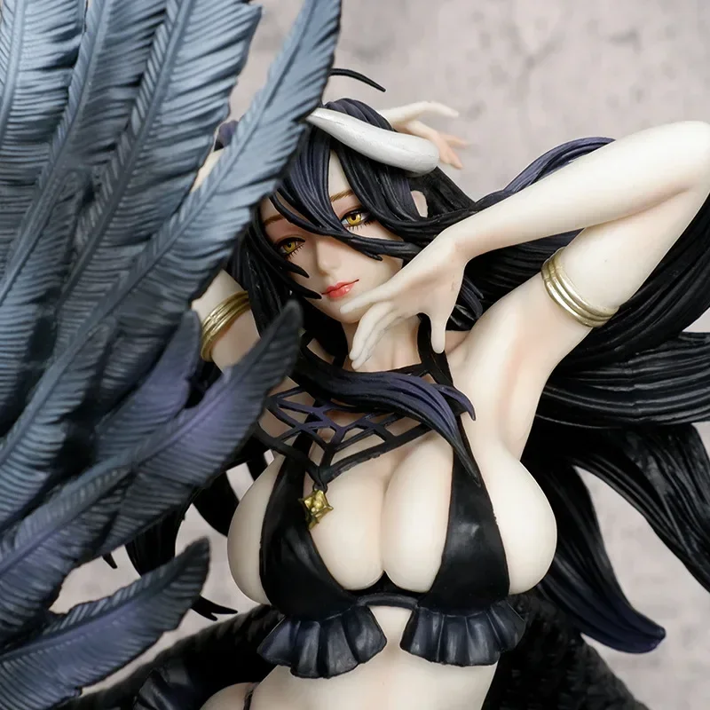 58 см Albedo фигурка OVERLORD Succubus Сексуальная Аниме Фигурка Effigy Girl коллекция моделей из