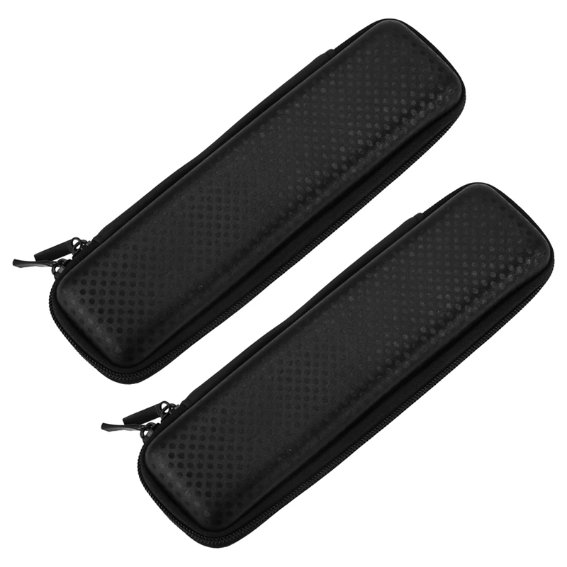 

2X Retro Black Dot Pencil Pen Case Cosmetic Pouch Pocket Brush Holder Makeup Bag