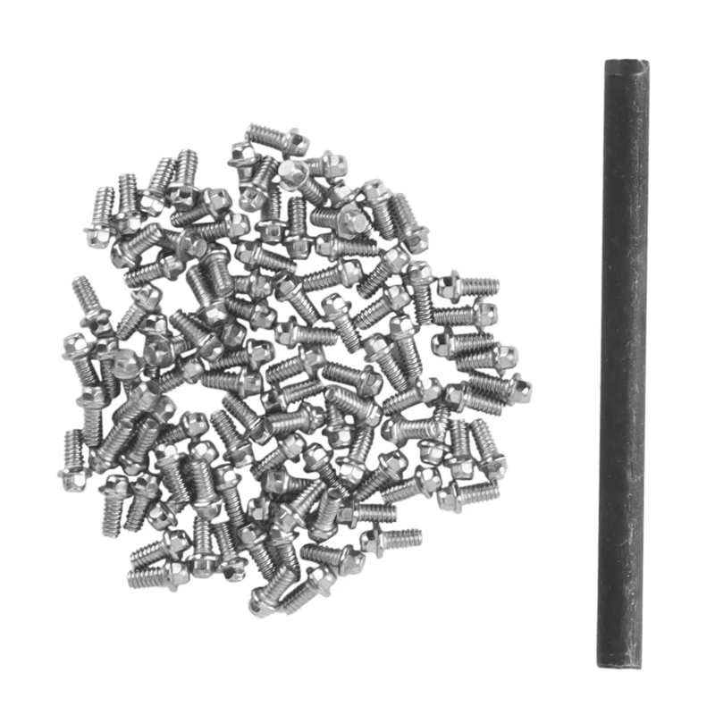 

100 шт. наружные шестигранные винты из нержавеющей стали M1.4 подходят для колесных ободов 1,0 для радиоуправляемых автомобилей гусеничных авто...