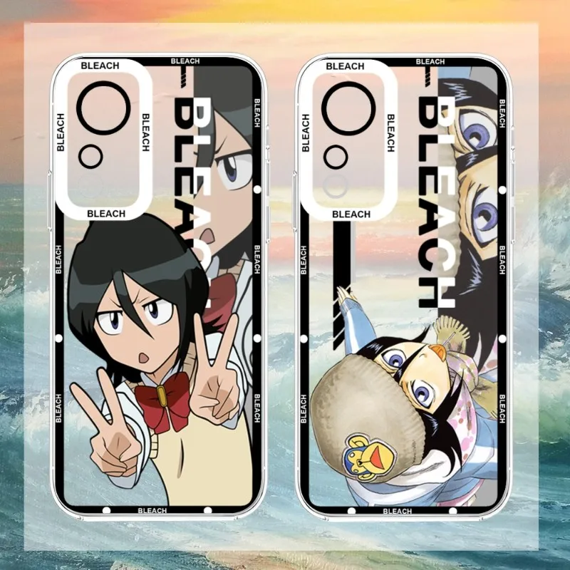 

Cartoon Anime Bleach Phone Case For Xiaomi Redmi Note 10 12 11 Pro Lite Proplus Pocox3GT F3 Transparent Soft TPU Telefoon Cover