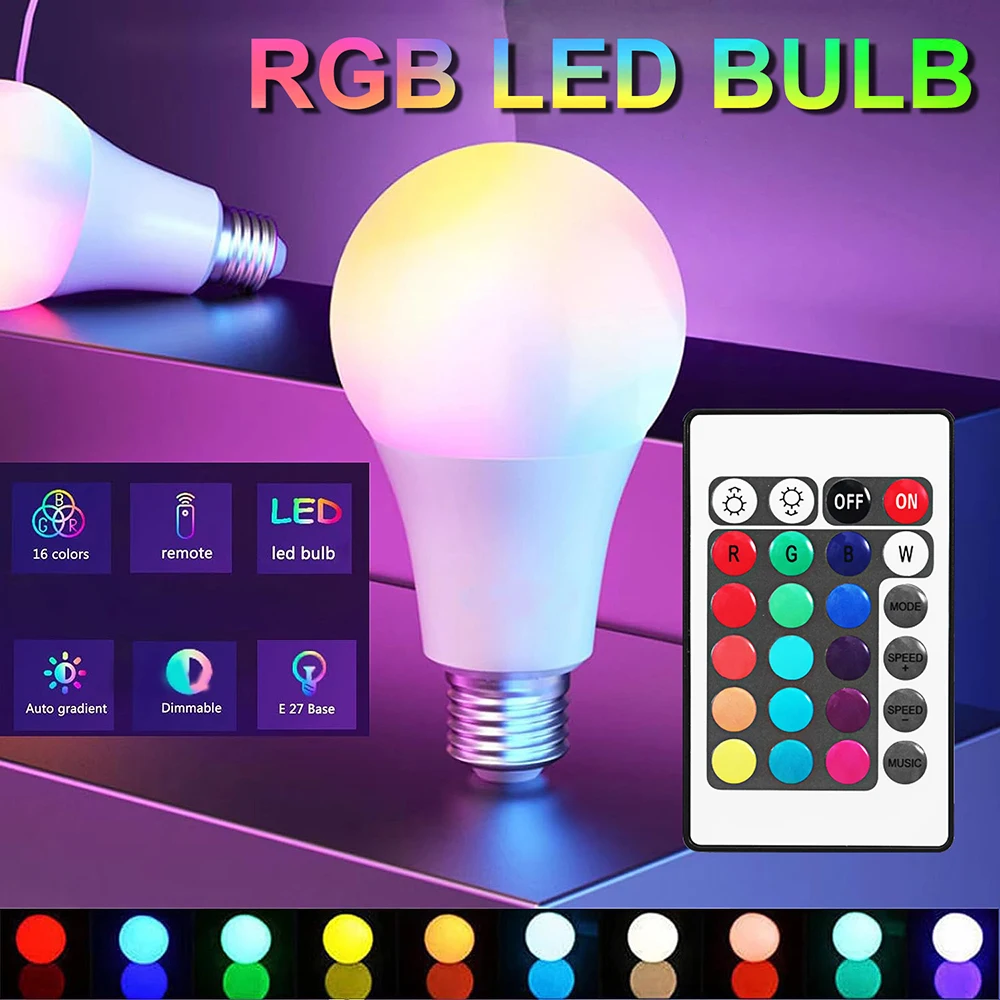 

RGB лампа E27 16 цветов Smart 220В