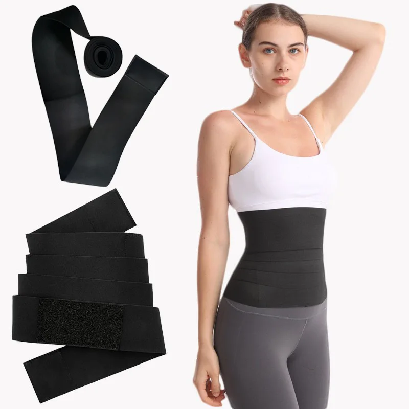 Hot Waist TrainerBelly Band Women's Waist Trainer Winding Waistband Sing Adjustable Tightness