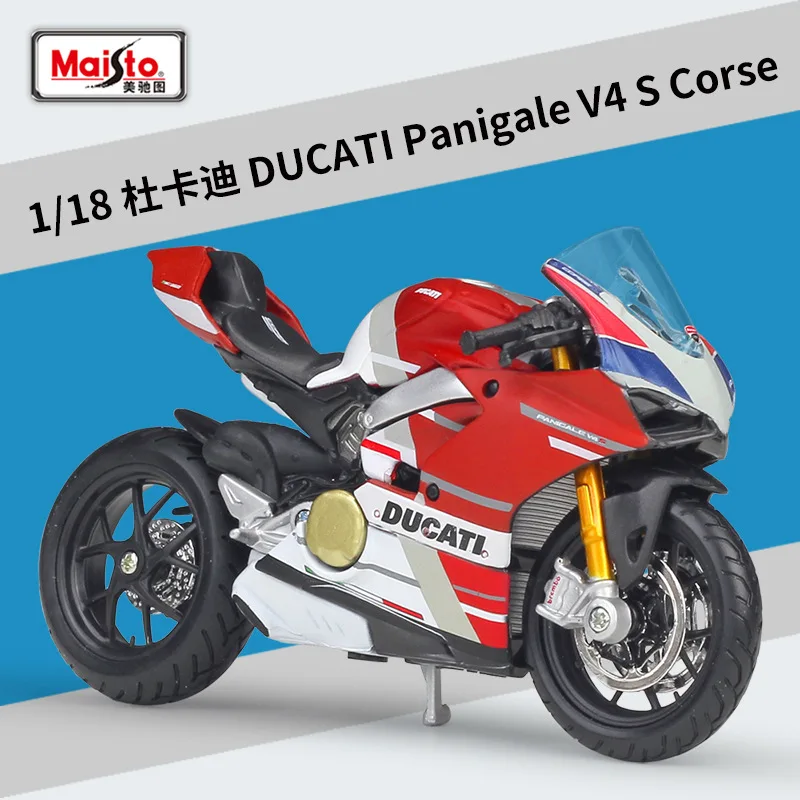 

Maisto 1:18 Ducati Panigale V4 S Corse Static Die Cast Vehicles Collectible Hobbies Motorcycle Model Toys Children Gifts B627