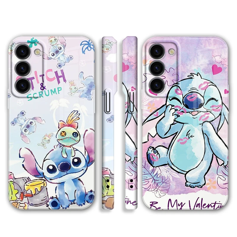 

Stitch Anime Feilin Film Luxury Cover For Samsung S23 S22 Ultra A54 A34 A14 A73 A53 A13 A22 A12 Hard Phone Case Coque Capa Cover