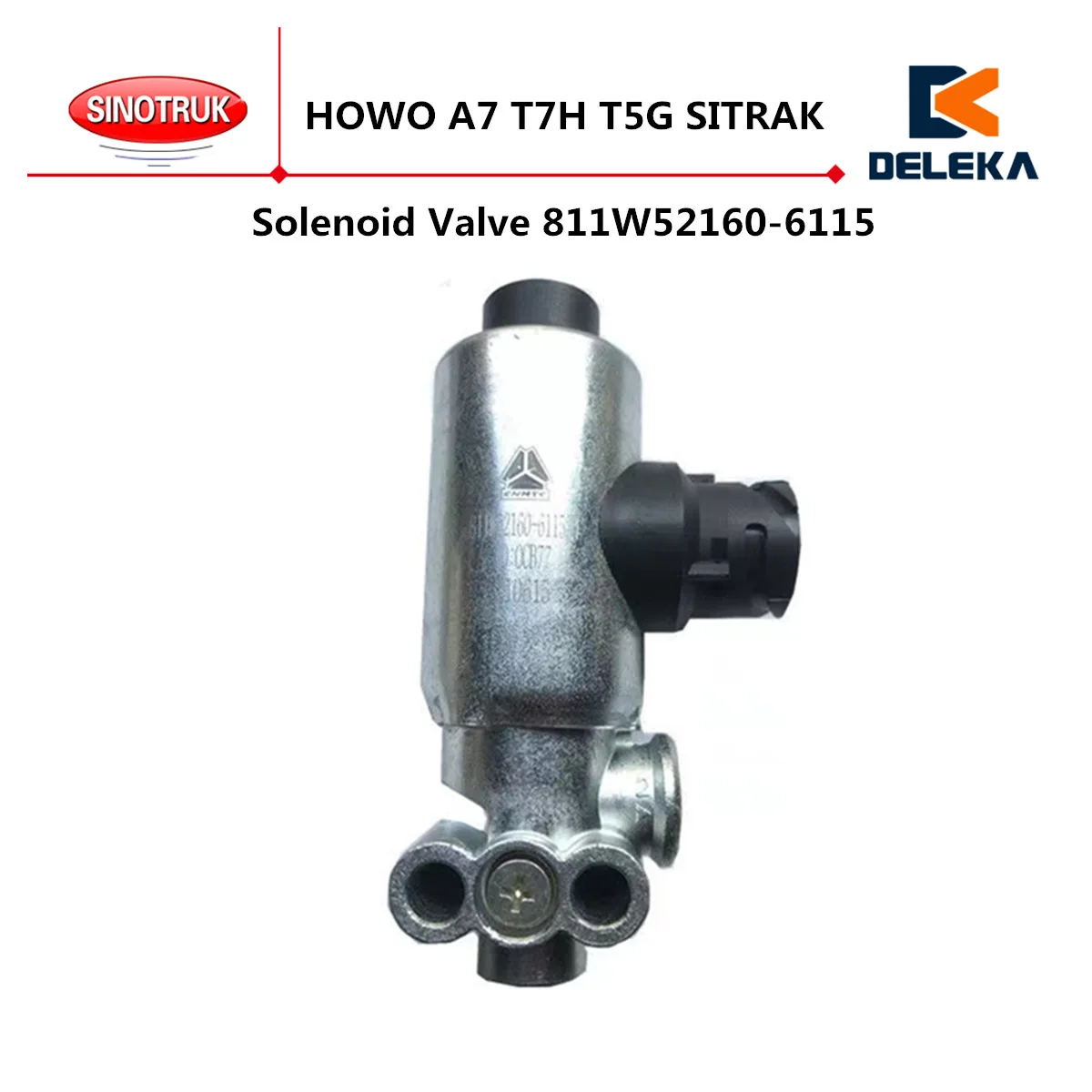 

Solenoid Valve 811W52160-6115 Used For CNHTC SINOTRUK HOWO A7 T7H T5G SITRAK Two-position Three-way Exhaust Solenoid Valve