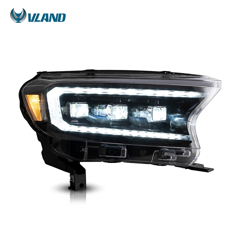 

apply to VLAND Full LED Front Lamp Head Lights Assembly 2015-2019 2020 With Dynamic Turn Signal For Ford Ranger T6 T7