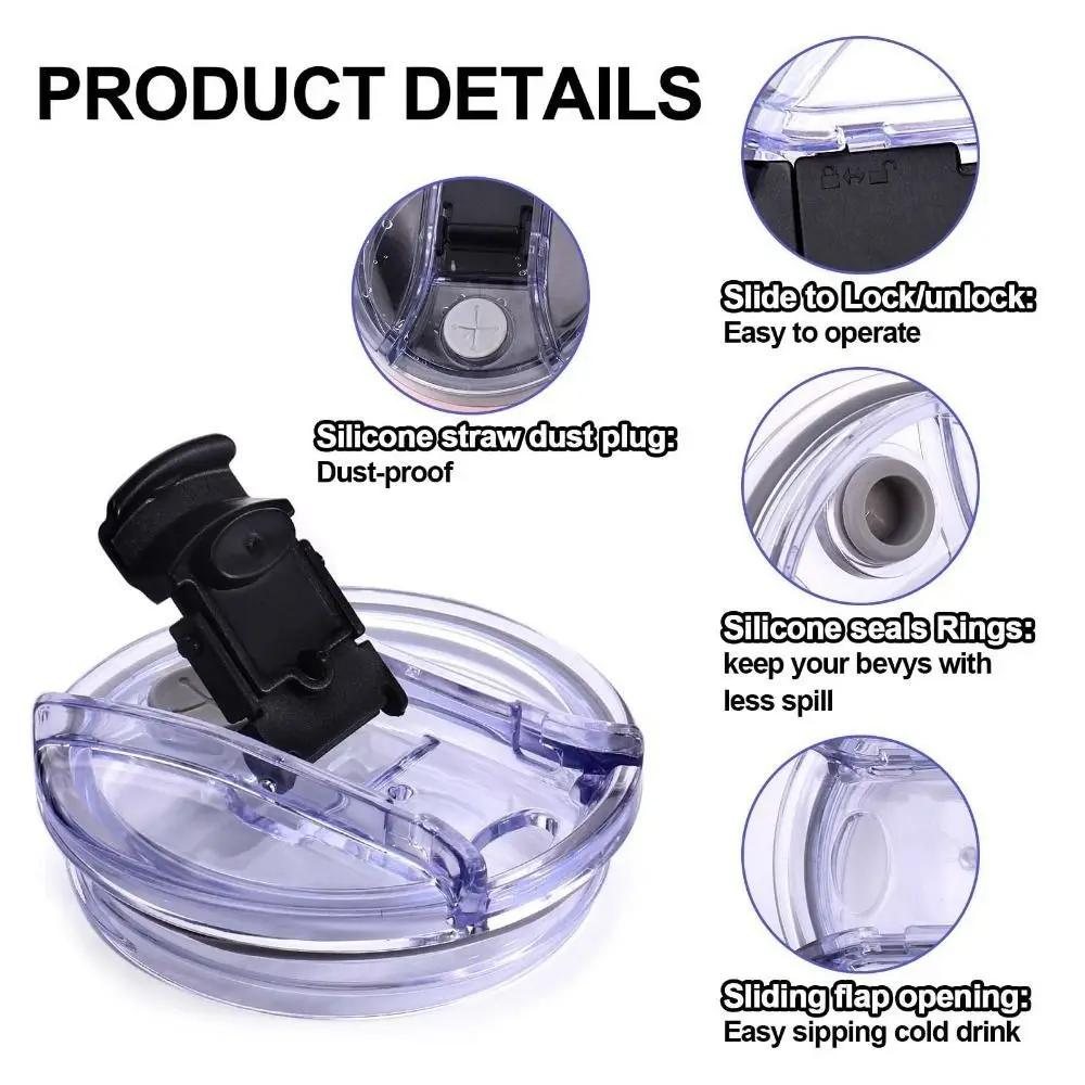 1 шт. пластиковая крышка для бутылки с ручкой 20/30/40 унций