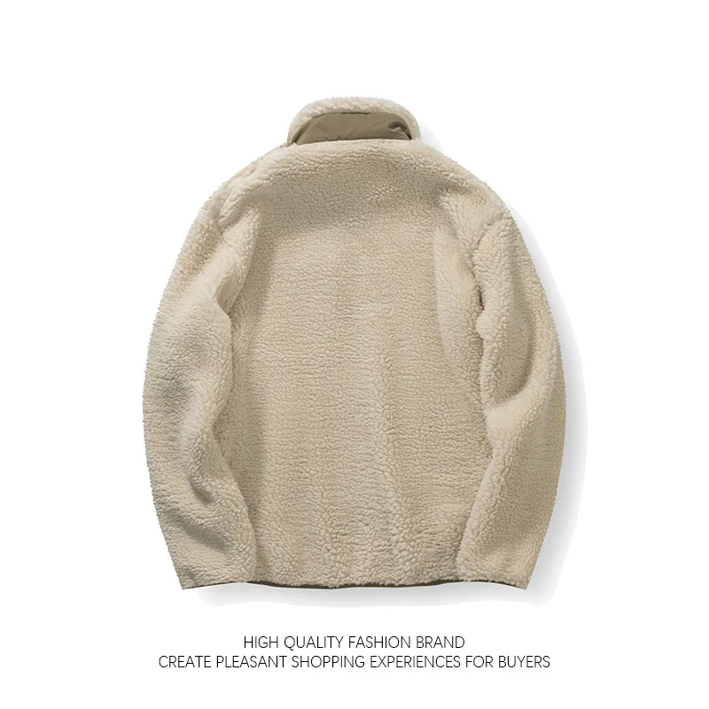 Ветрозащитное пальто из искусственного кашемира Мужская Флисовая Куртка на